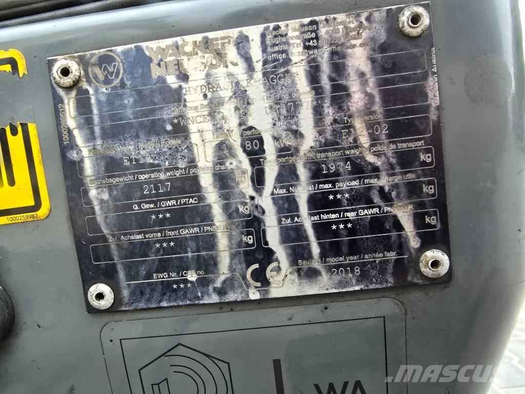 Wacker Neuson ET18 Minigravemaskiner