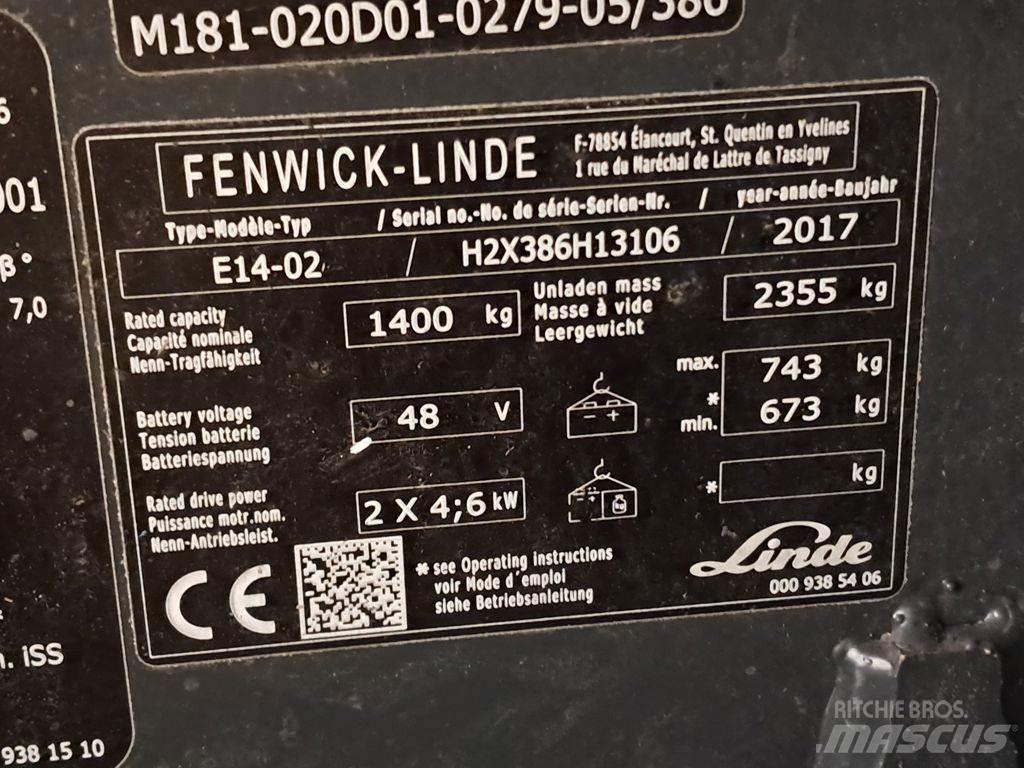 Linde E14-02 ion El gaffeltrucks