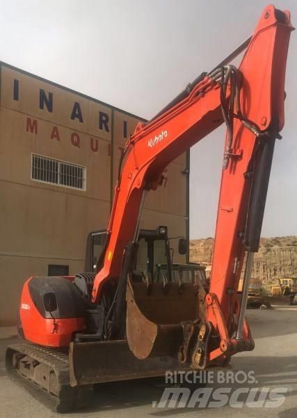 Kubota KX080-4 Midi-gravemaskiner 7t - 12t