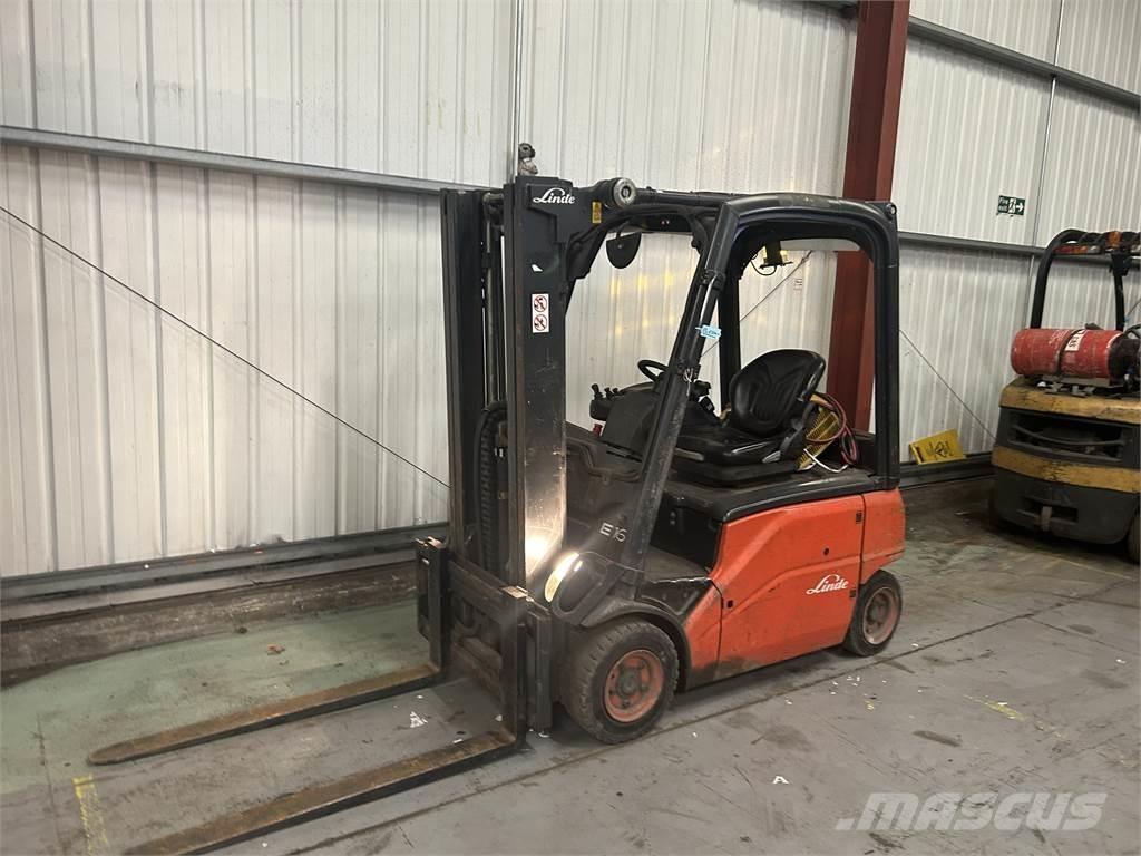 Linde E16P-01 El gaffeltrucks