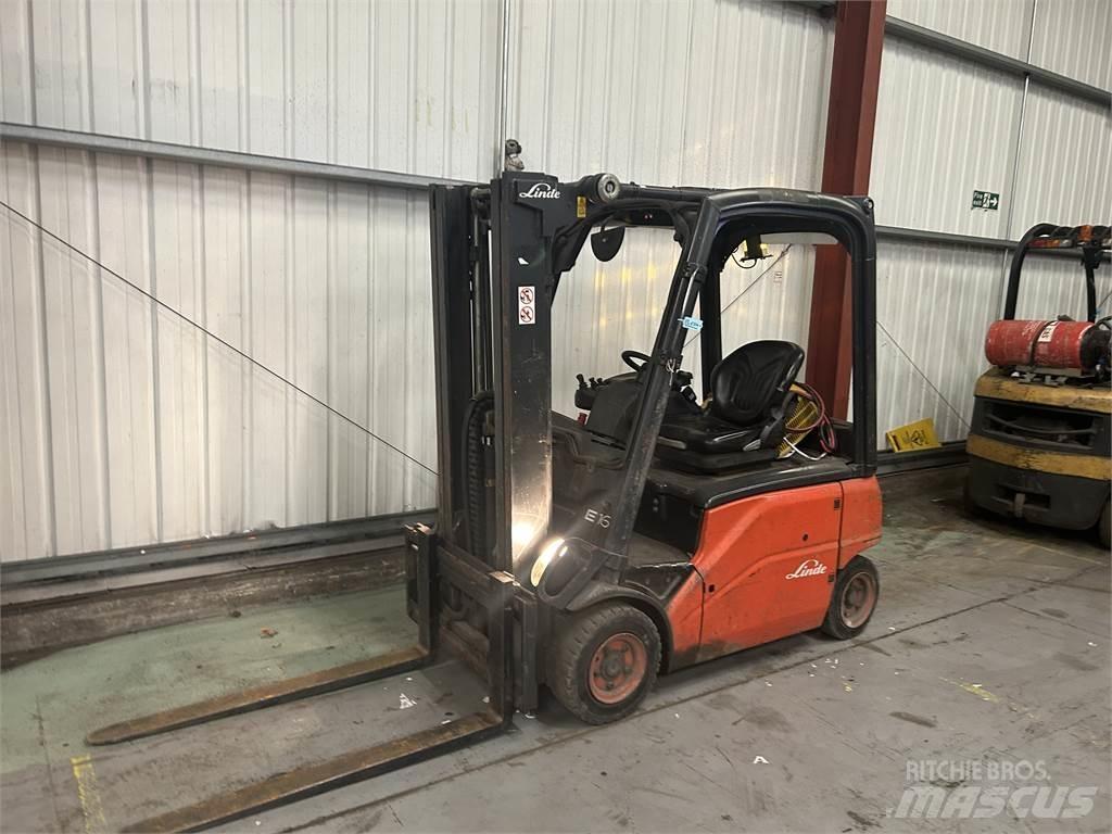Linde E16P-01 El gaffeltrucks