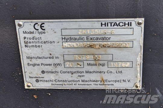 Hitachi ZX135 US-6 Gravemaskiner på larvebånd