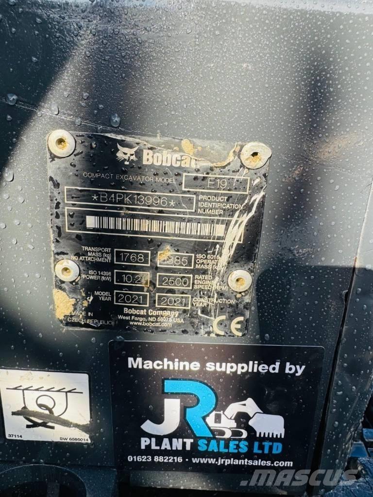 Bobcat E 19 Minigravemaskiner