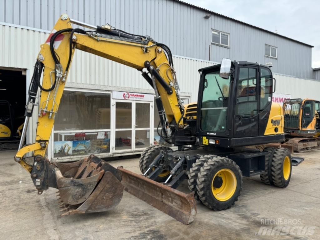Yanmar B95W (40744) Gravemaskiner på hjul