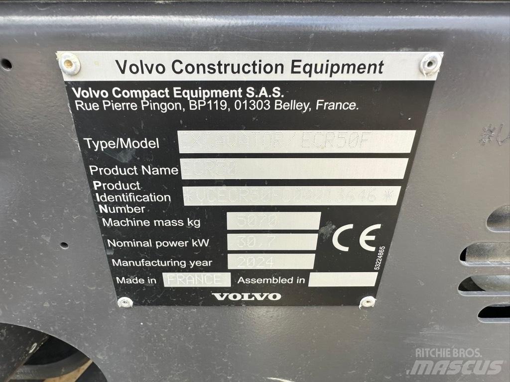 Volvo ECR50 F Minigravemaskiner