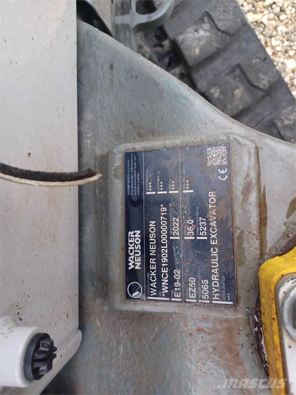 Wacker Neuson EZ50 Gravemaskiner på larvebånd