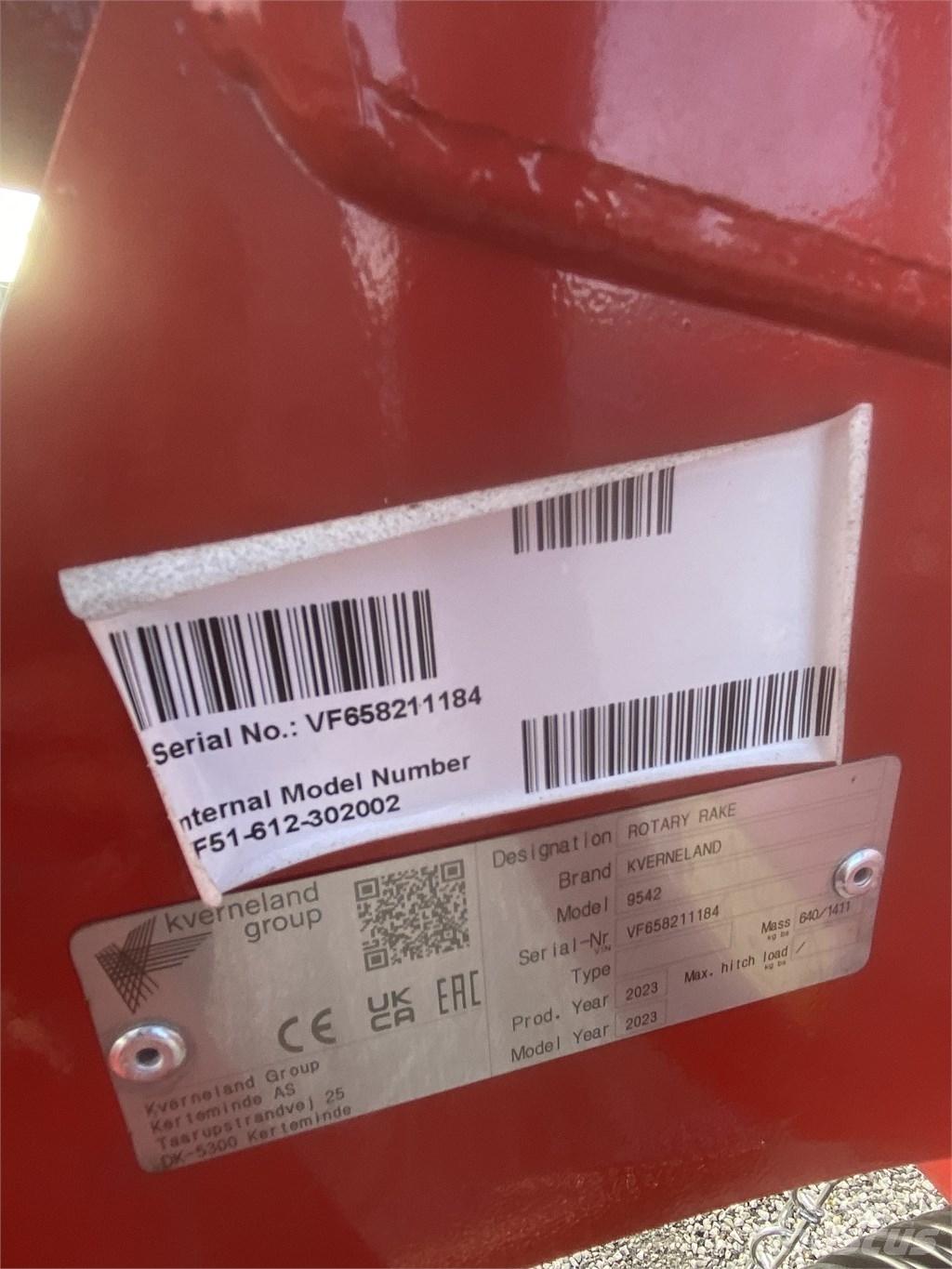 Kverneland 9542 Hømaskiner