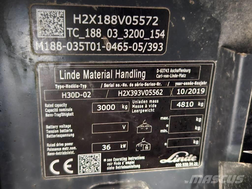 Linde H30D Diesel gaffeltrucks