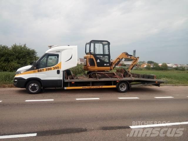 Iveco Daily 50 C 15 Flatbed lastbiler med spil