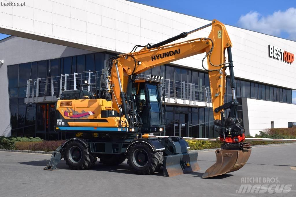 Hyundai HW 160 Gravemaskiner på hjul