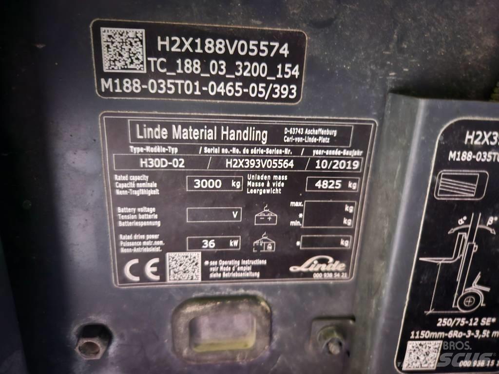 Linde H30D Diesel gaffeltrucks