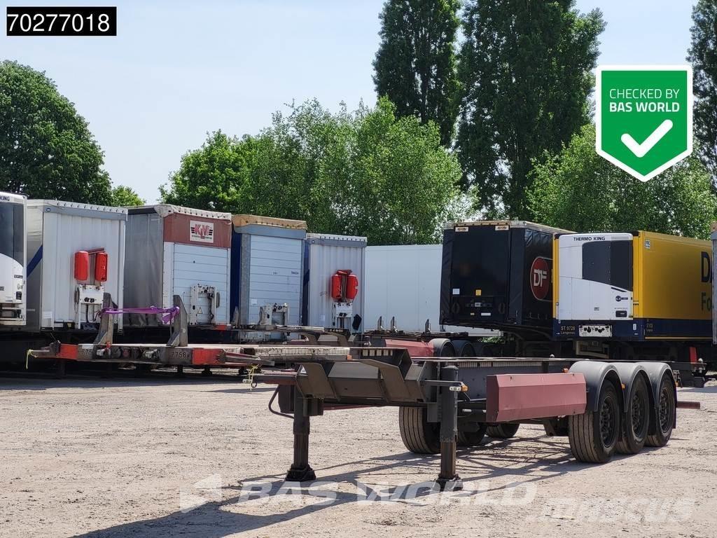 Van Hool 3 axles Semi-trailer med containerramme