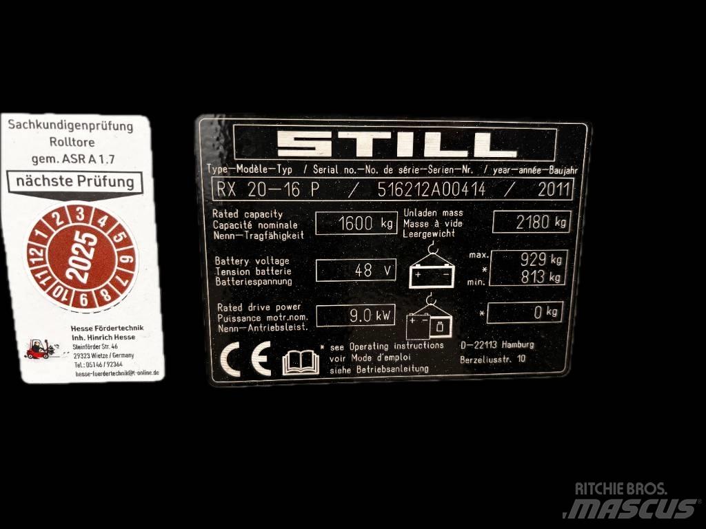 Still RX20-16P El gaffeltrucks