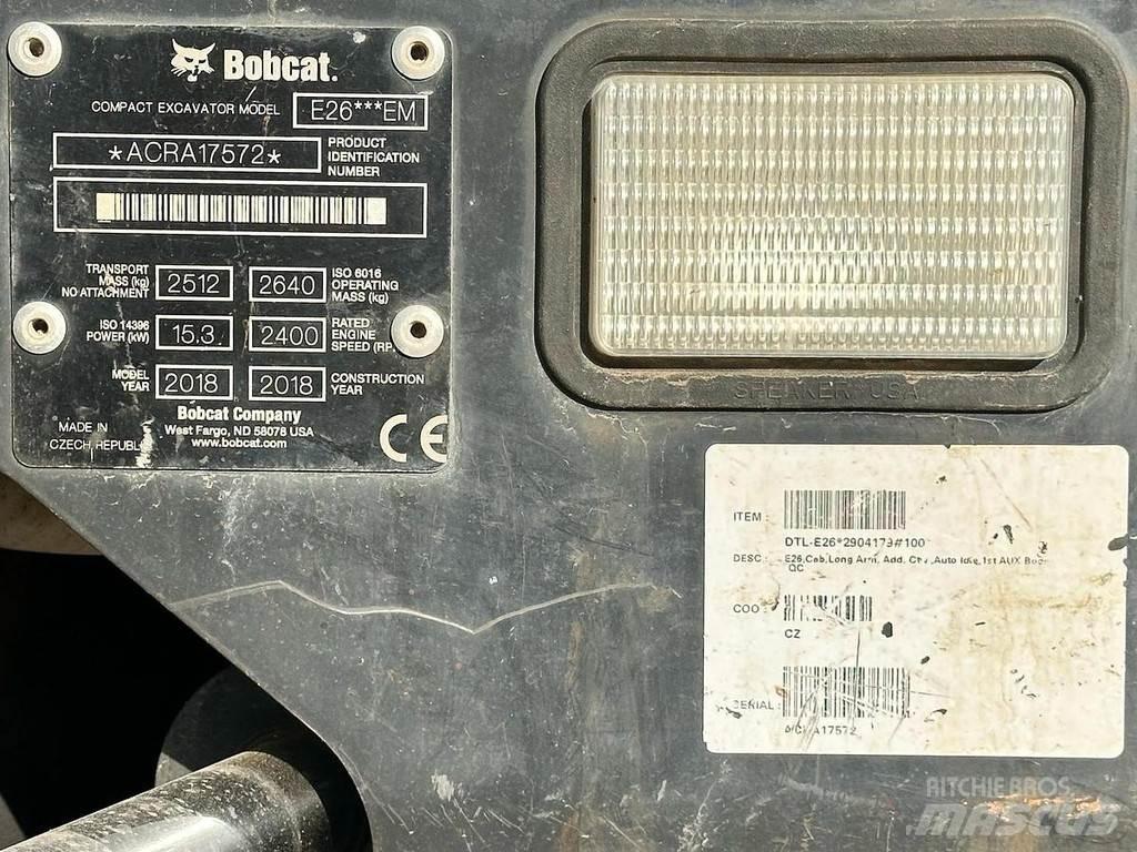 Bobcat E26 Minigravemaskiner