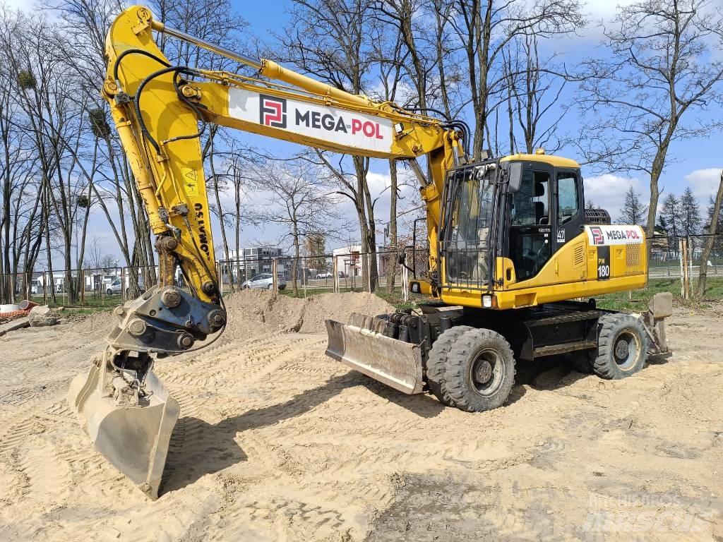 Komatsu PW180-7E0 Gravemaskiner på hjul