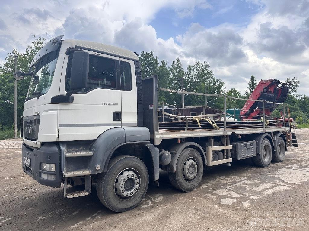 MAN TGS 35.360 8x4 Lastbil med kran
