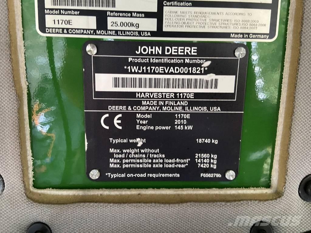 John Deere 1170 E Skovningsmaskiner
