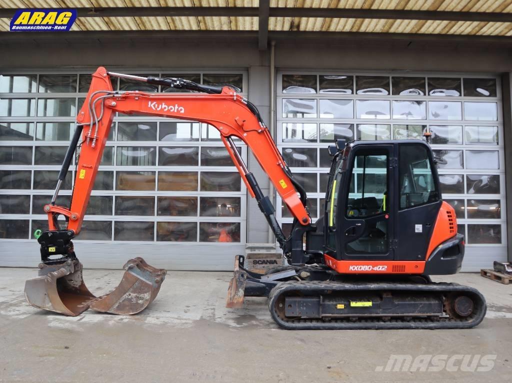 Kubota KX 080-4 Midi-gravemaskiner 7t - 12t