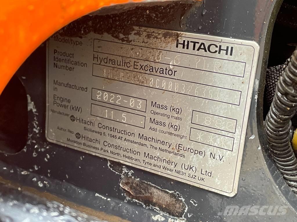 Hitachi ZX 19 U-6 Minigravemaskiner