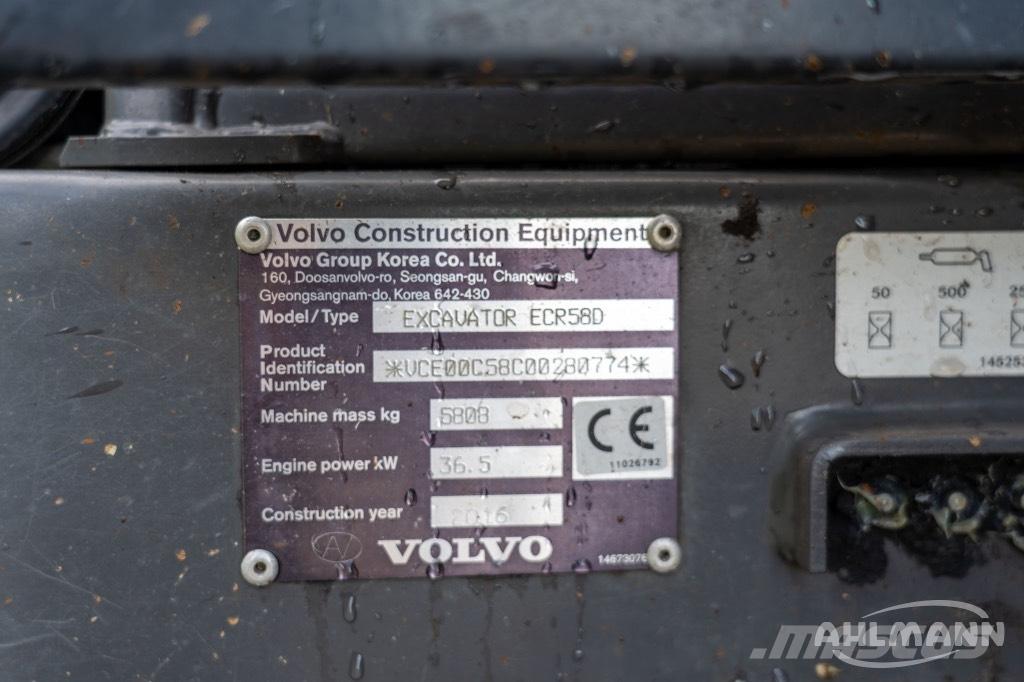 Volvo ERC58D Minigravemaskiner