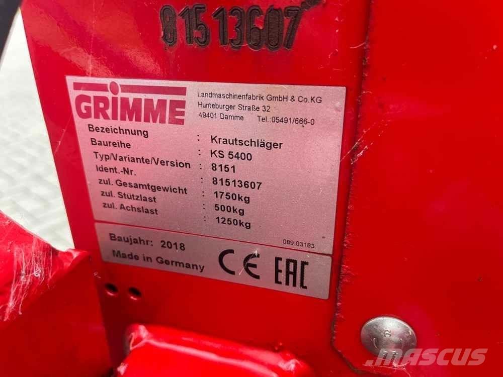 Grimme KS 5400 Kartoffelmaskiner - Andet udstyr