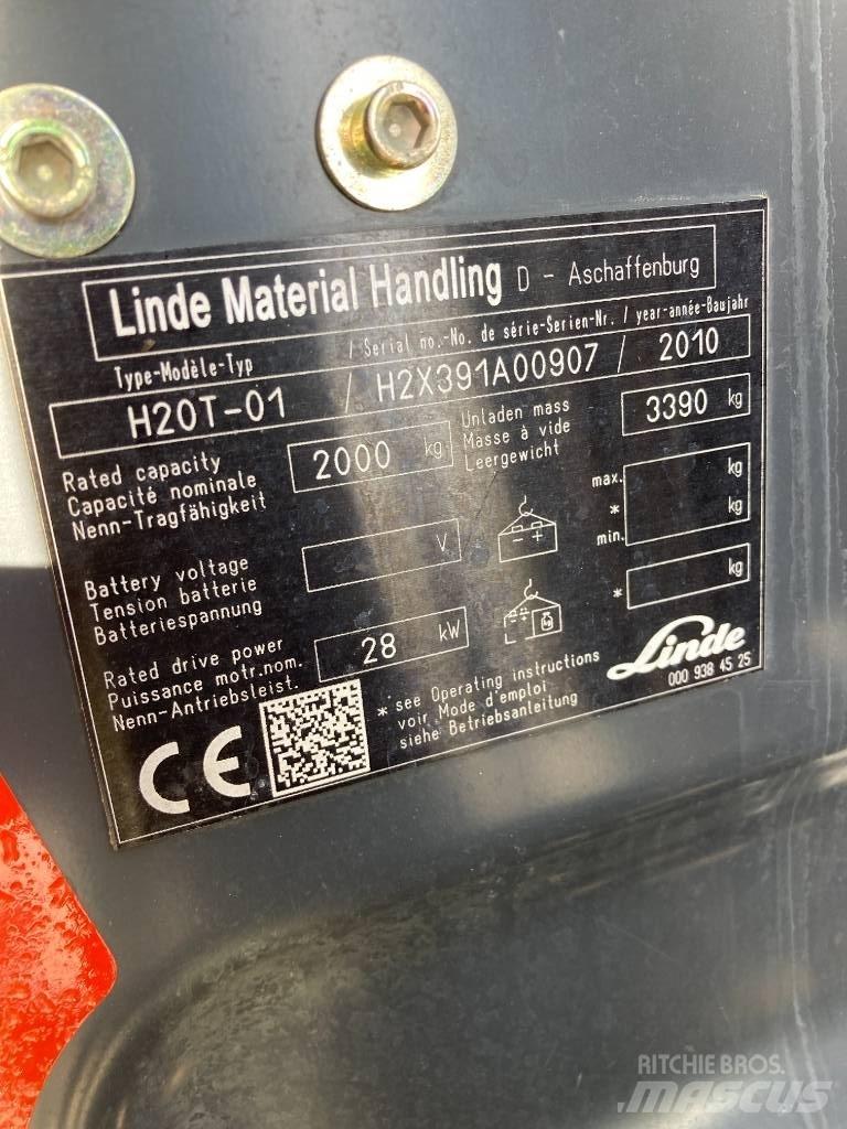Linde H20T/391 LPG gaffeltrucks
