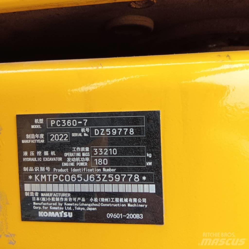Komatsu PC 360-7 Gravemaskiner på larvebånd