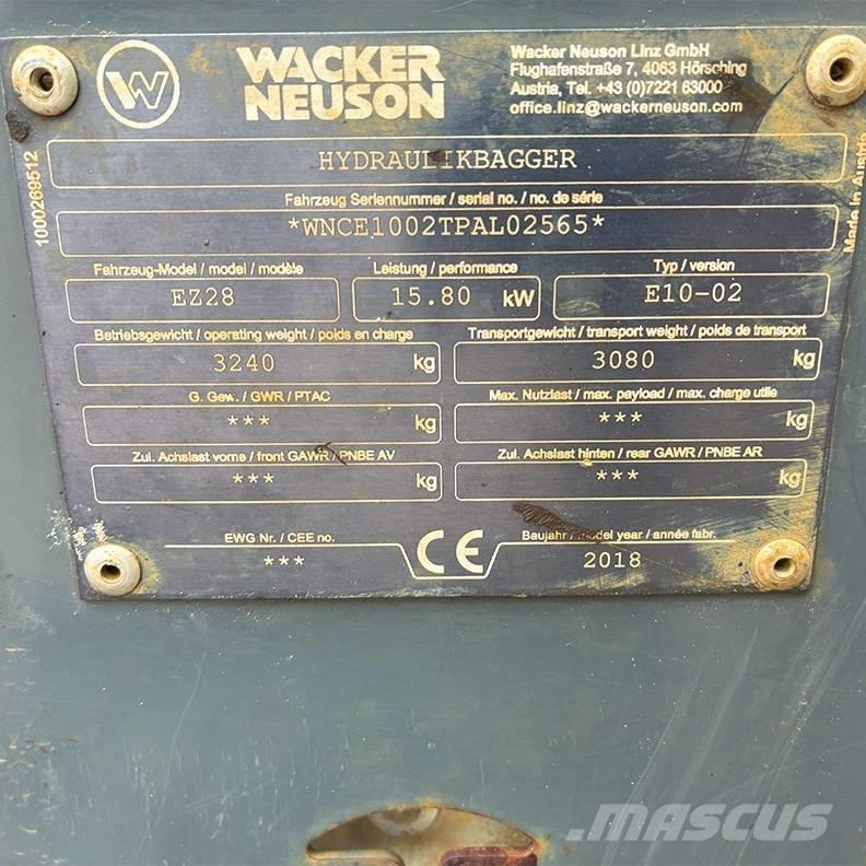 Wacker Neuson EZ 28 Minigravemaskiner