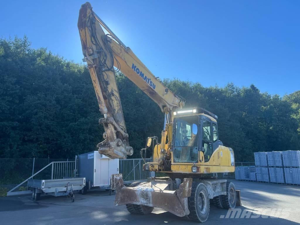 Komatsu PW 200-7 Gravemaskiner på hjul