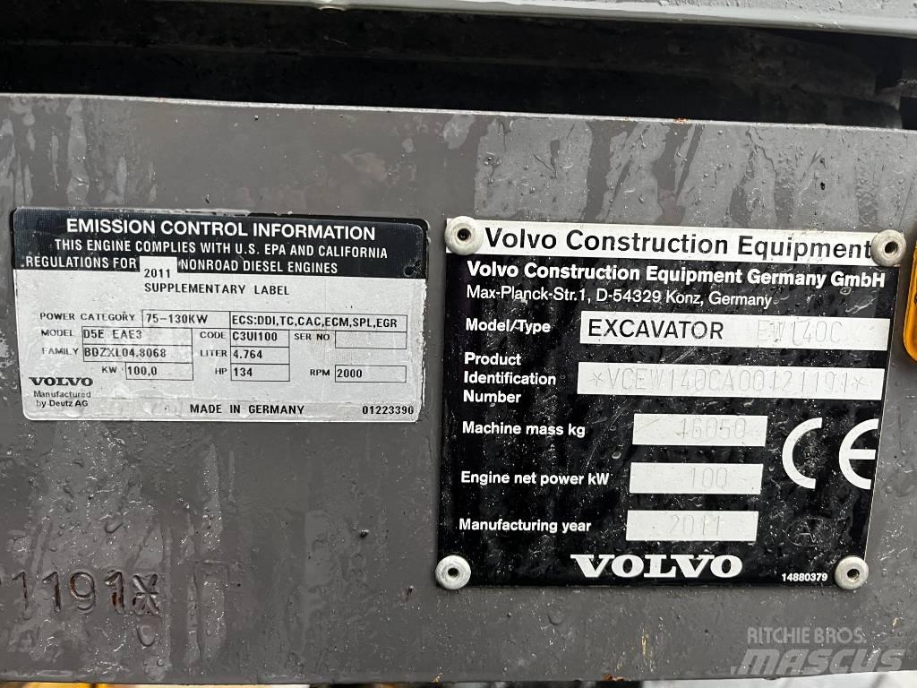 Volvo EW 140 C Gravemaskiner på hjul