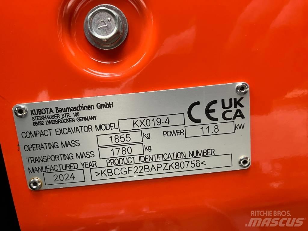 Kubota KX 019-4 Minigravemaskiner