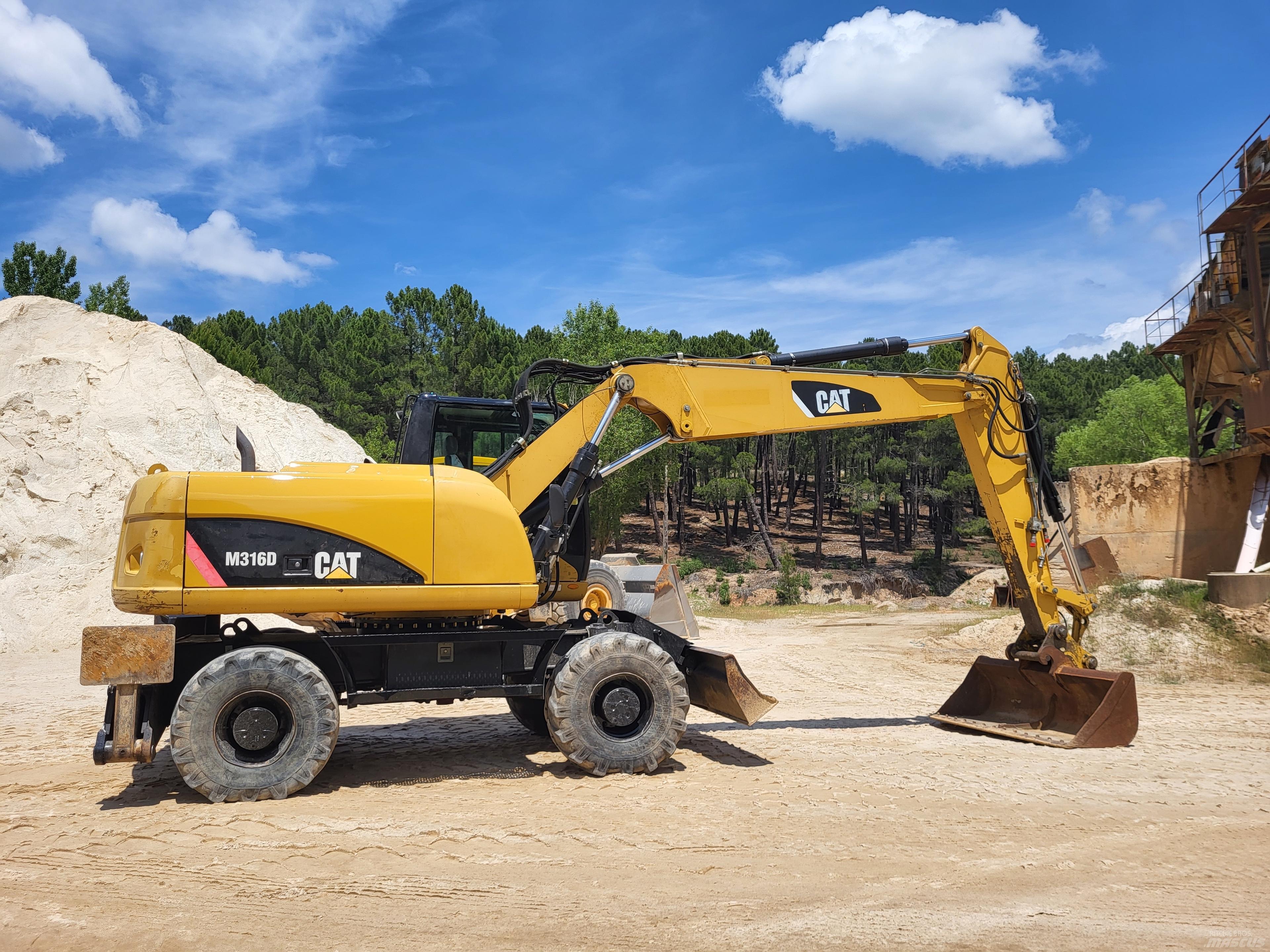 CAT 316d Gravemaskiner på hjul