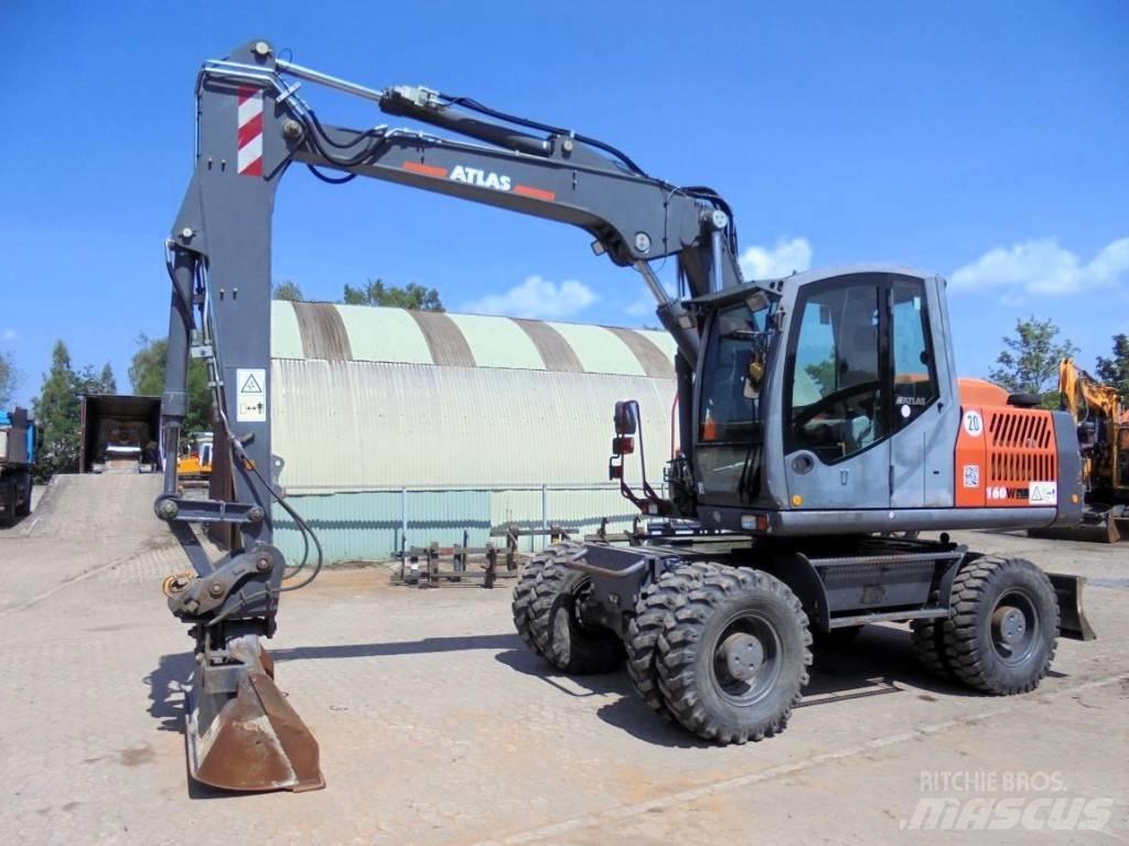 Atlas 160 W Gravemaskiner på hjul
