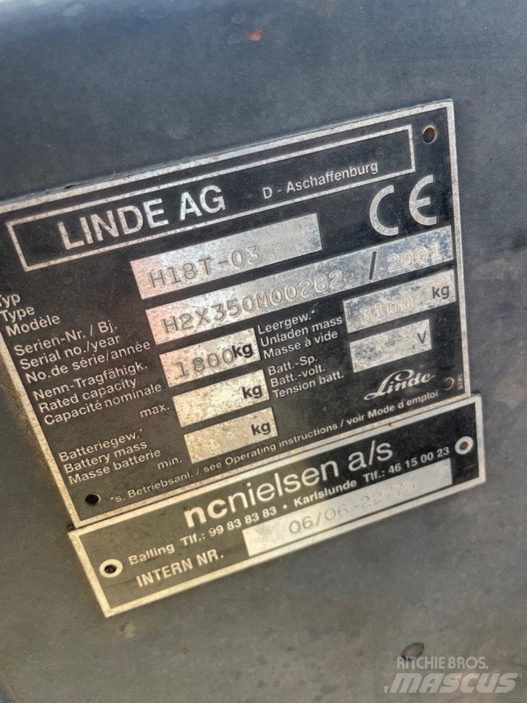 Linde H 18 T LPG gaffeltrucks