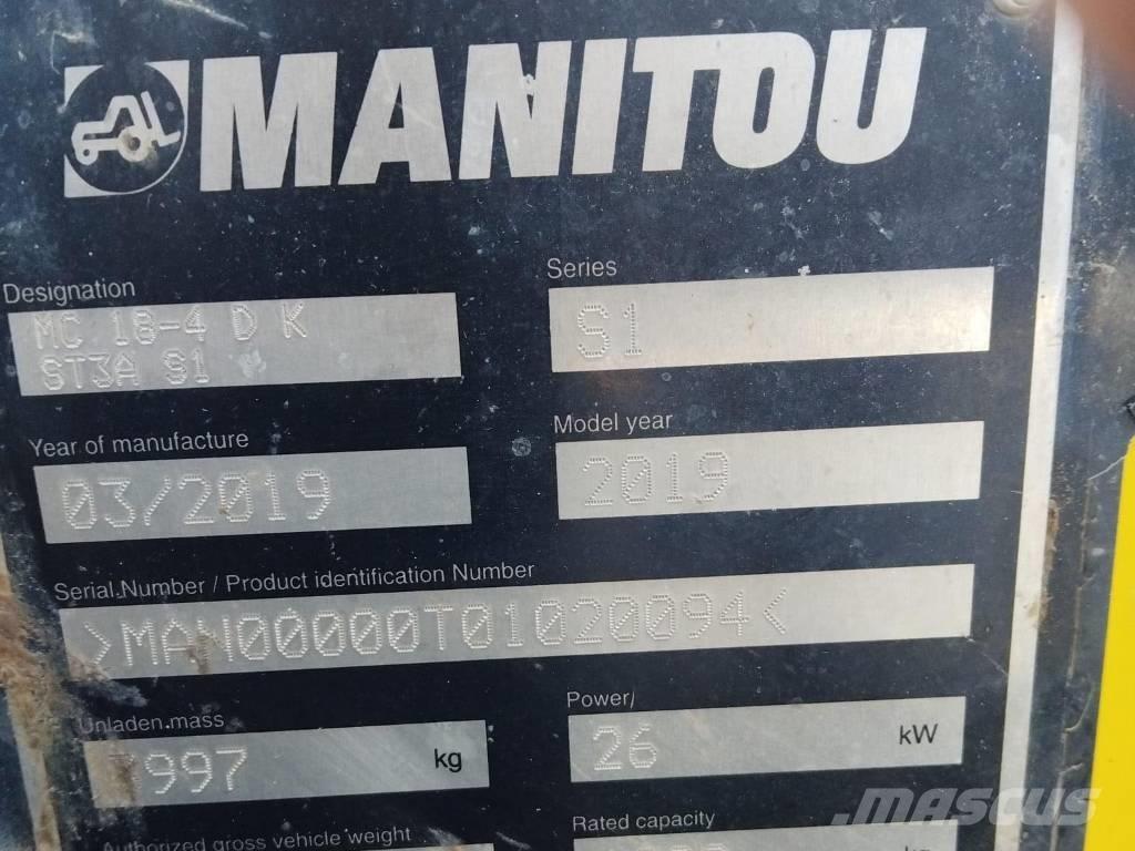 Manitou MC 18 Diesel gaffeltrucks