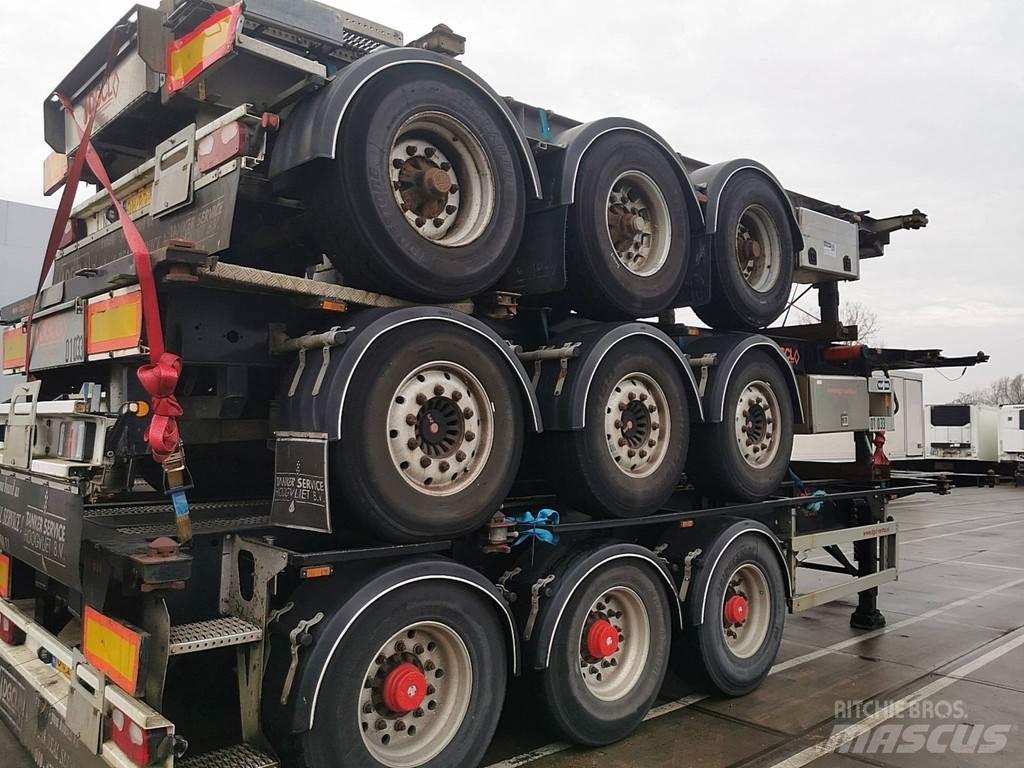 Van Hool 3B2015 Semi-trailer med containerramme