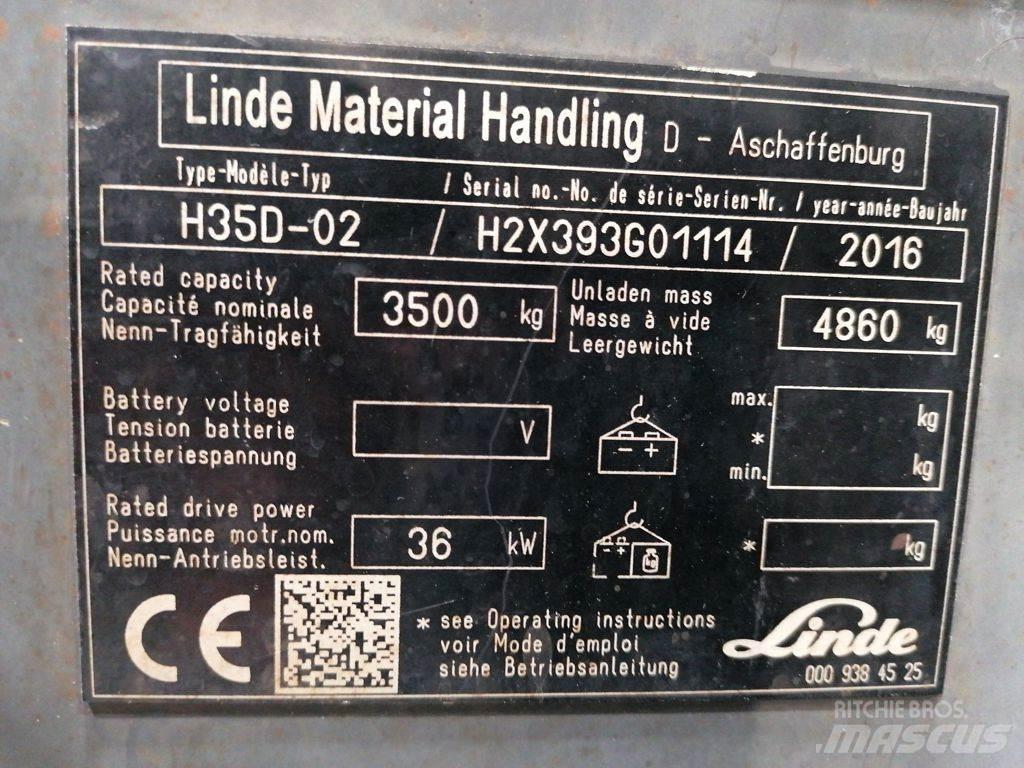 Linde H35D-02 Diesel gaffeltrucks