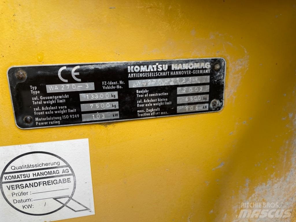 Komatsu WA 270-3 Læssemaskiner på hjul