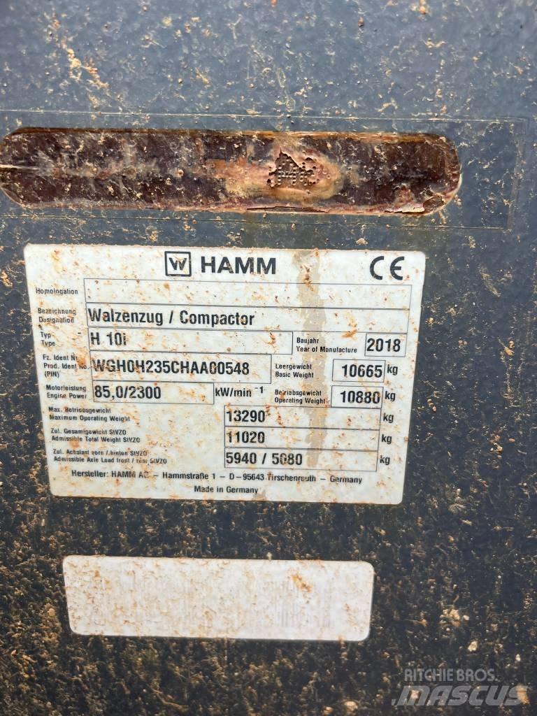 Hamm H10i Jordvibrationstromler