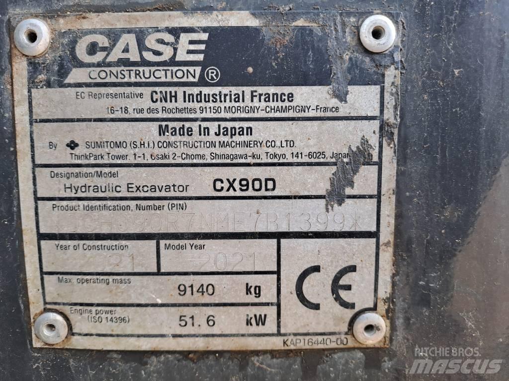 CASE CX 90 D Midi-gravemaskiner 7t - 12t