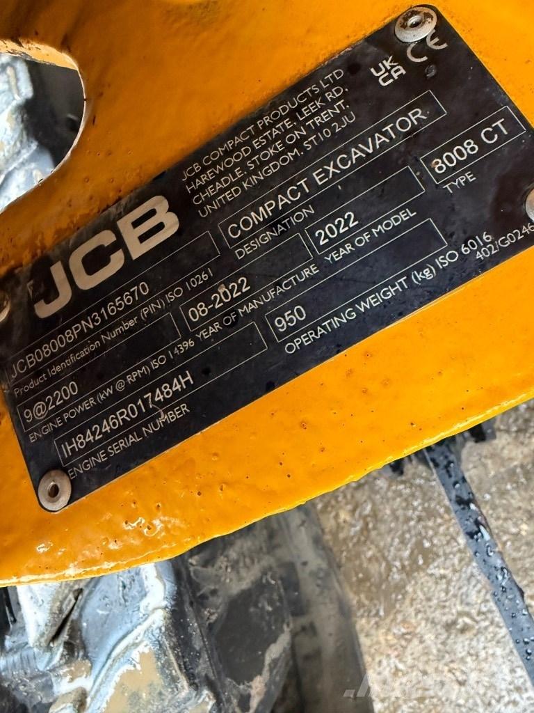 JCB 8008 CTS Minigravemaskiner