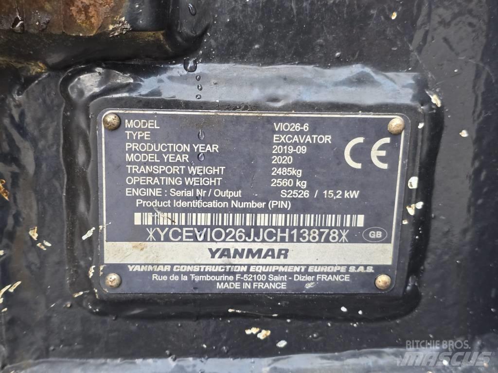 Yanmar VIO 26-6 Minigravemaskiner