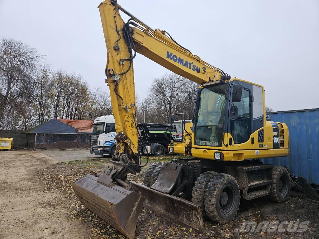 Komatsu PW 160-8 Gravemaskiner på hjul