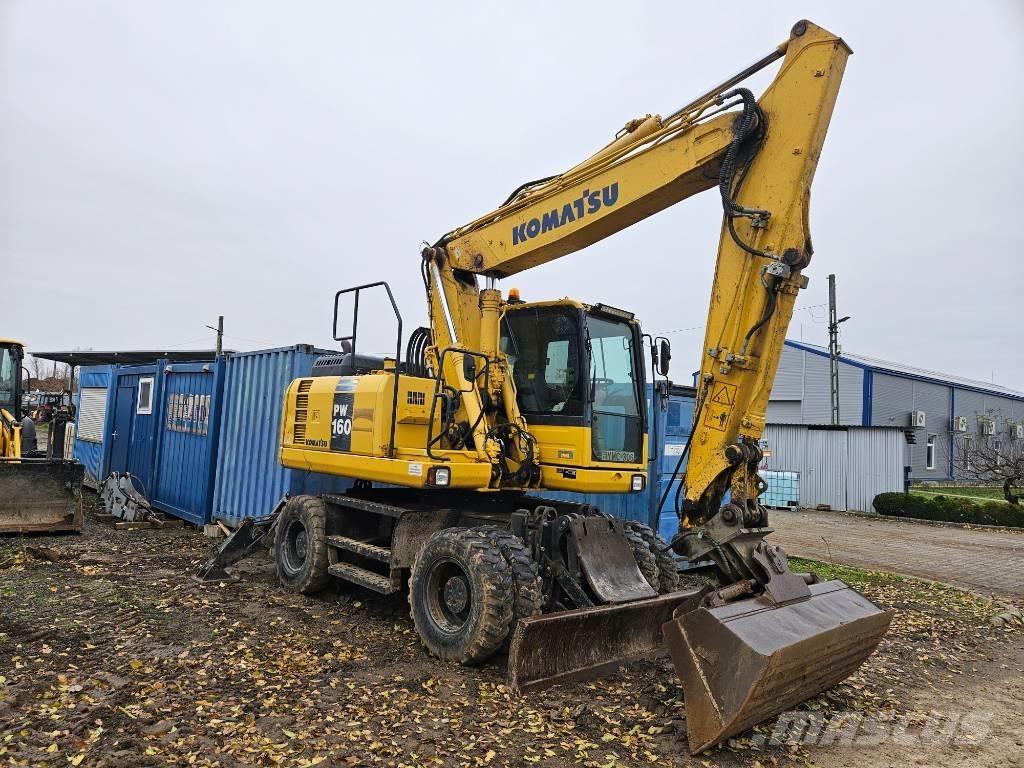 Komatsu PW 160-8 Gravemaskiner på hjul