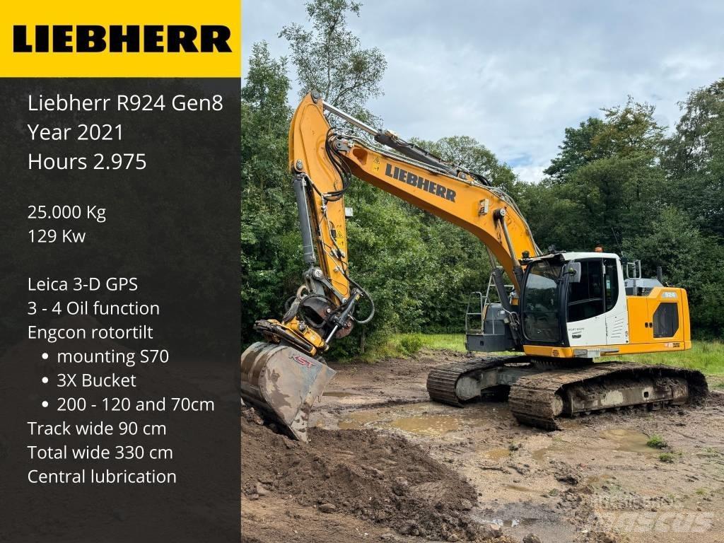 Liebherr R 924 Gravemaskiner på larvebånd