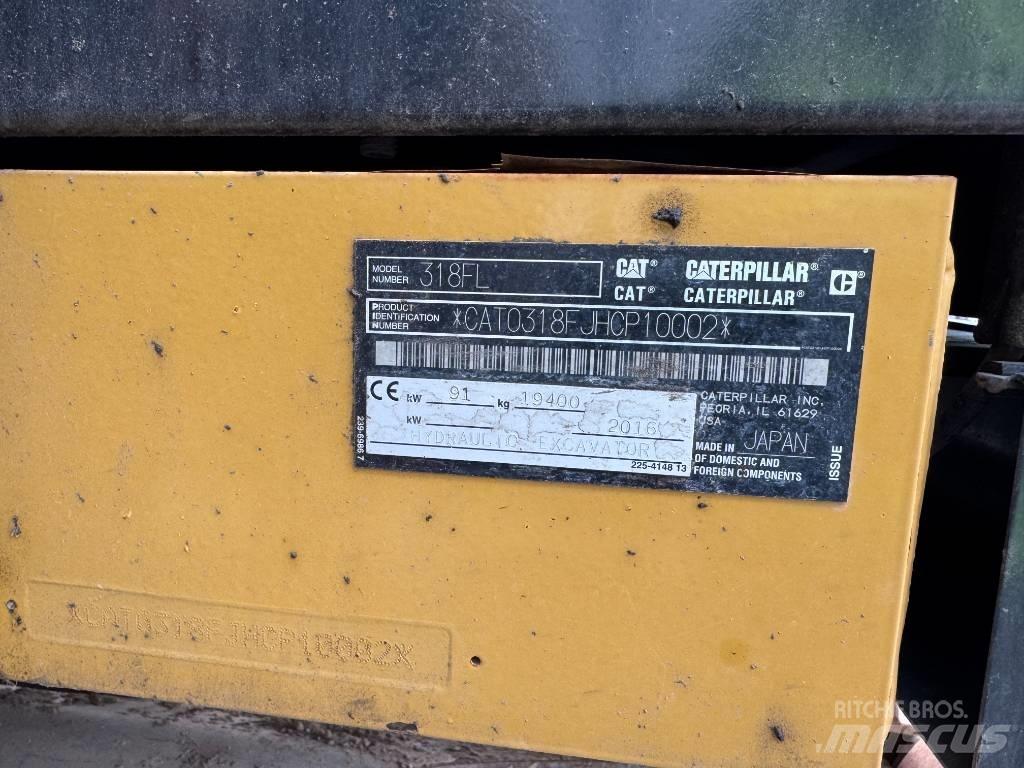 CAT 318 FL Gravemaskiner på larvebånd
