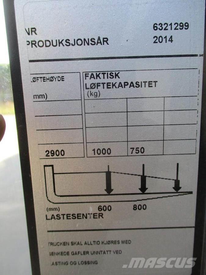 BT SWE 100 Gaffelstabler med gående fører