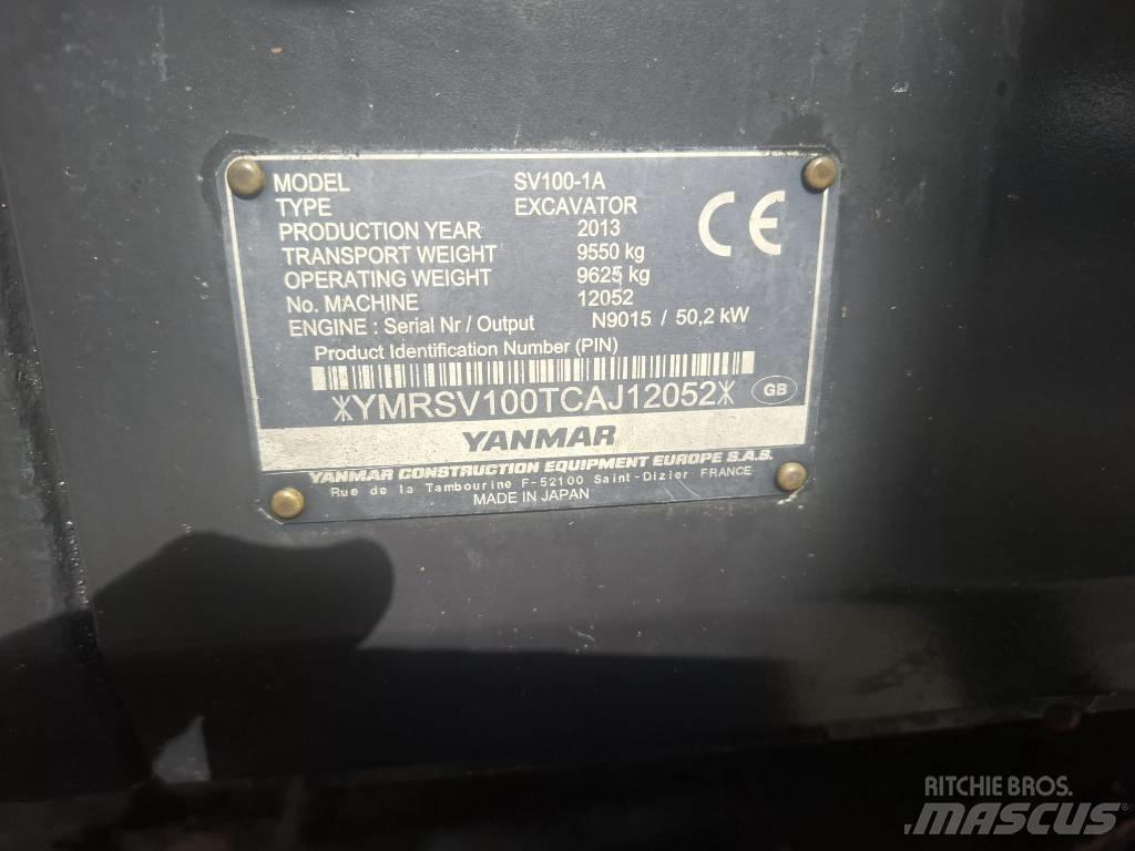 Yanmar SV 100-1A Midi-gravemaskiner 7t - 12t