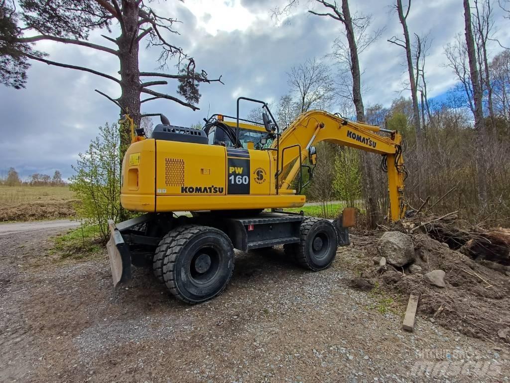 Komatsu PW 160-7E0 Gravemaskiner på hjul