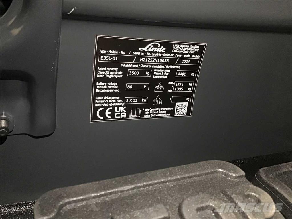 Linde E35L El gaffeltrucks